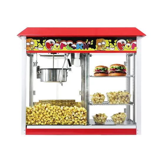 China Automatic Commercial Industrial Popcorn Making Machine Double Popcorn Maker