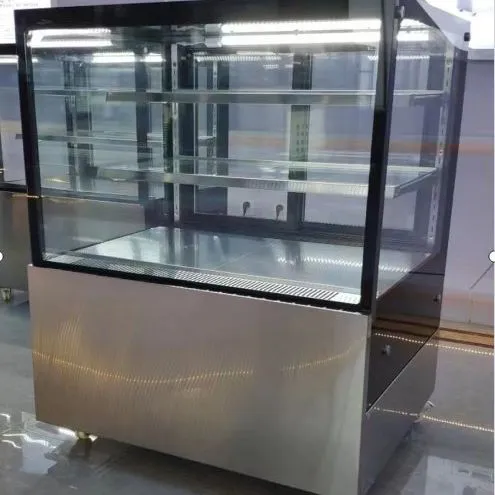 Stylish Glass Door Refrigerator for Pastry and Dessert Display