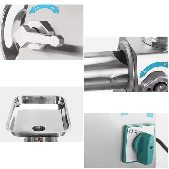 Professional Commercial Meat Grinder with Stainless Steel Housing and Auto Control