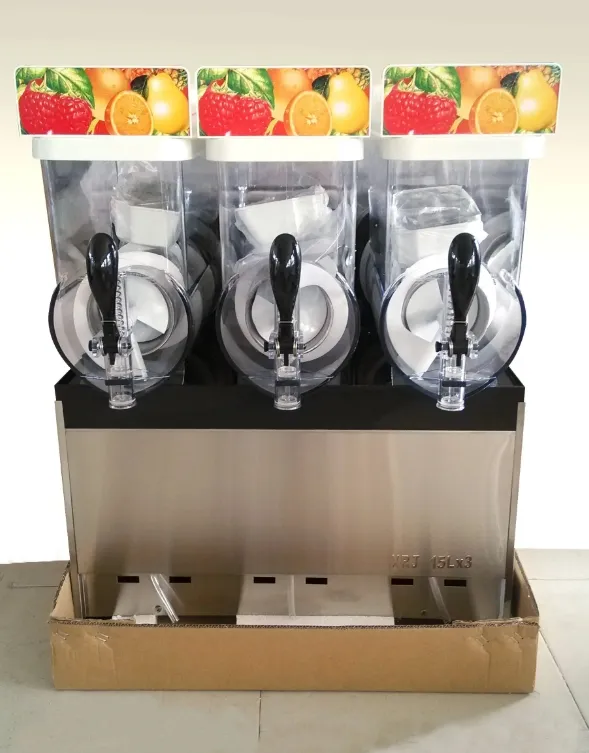 15L Commercial Triple Tank Slush Machine for Refreshing Beverages