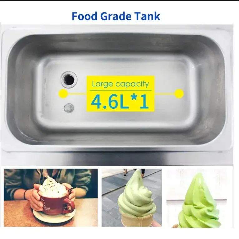 Commercial Countertop Soft Serve Ice Cream Machine for Restaurants
