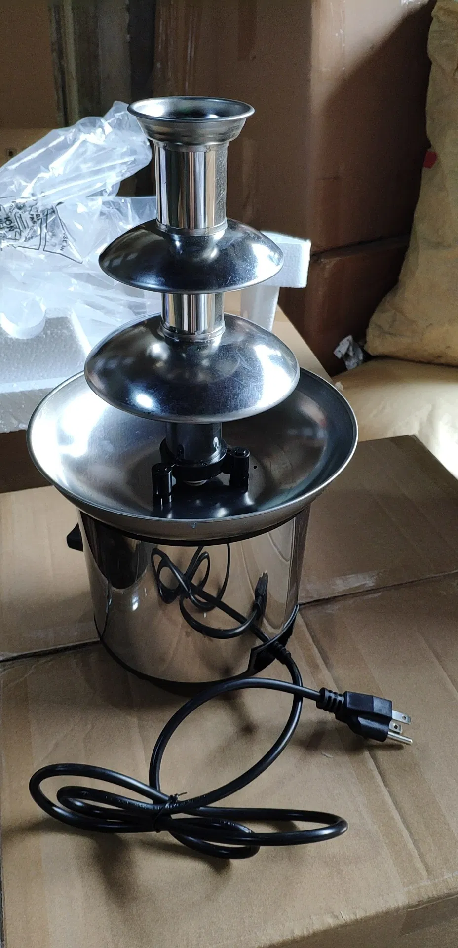 3 Tiers Mini Chocolate Fountain for Home Use