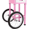 Professional Pink Cotton Candy Machine with Wheels for Hot Sale
