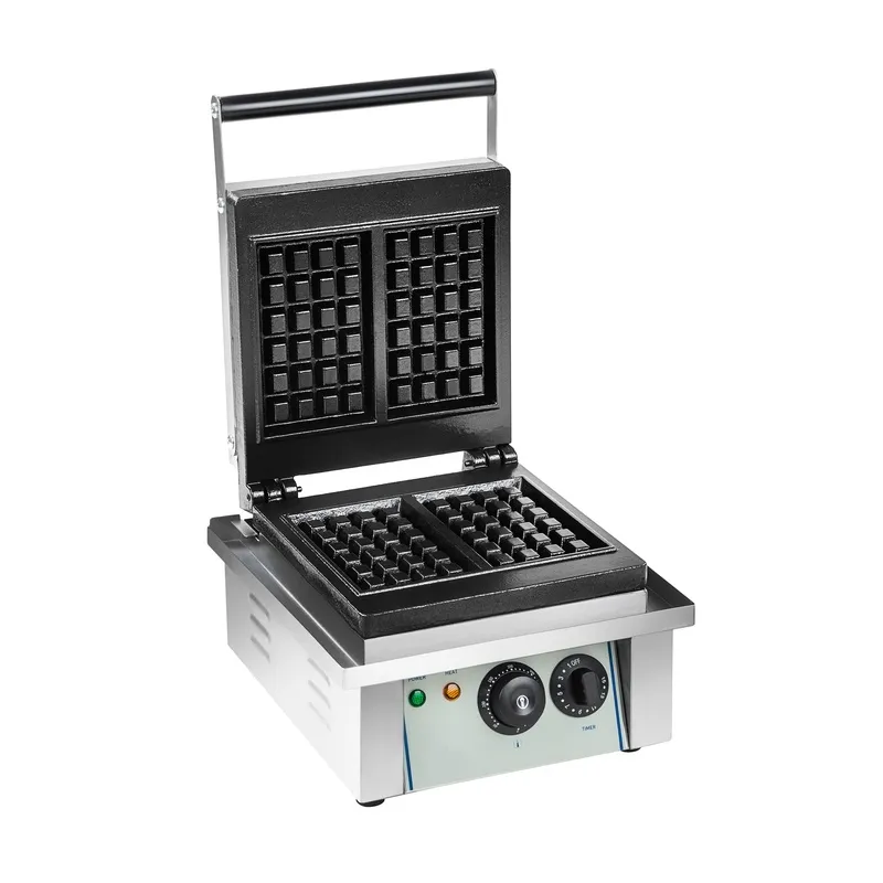 Commercial Stainless Steel Snack Food Biscuit Cake Electric Waffle Maker