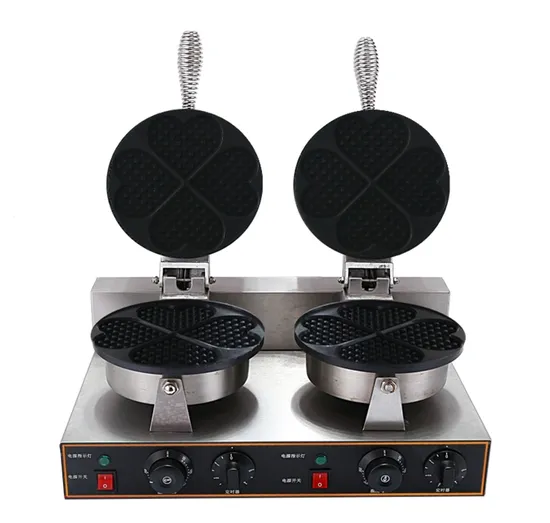 Hf-X5-2 Electric Stainless Steel Two Plate Waffle Maker Machine with CE