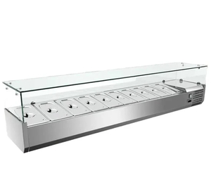 Restaurant Table-Top Pizza Display Refrigerator Pizza Salad Bar Undercounter Display Refrigerator