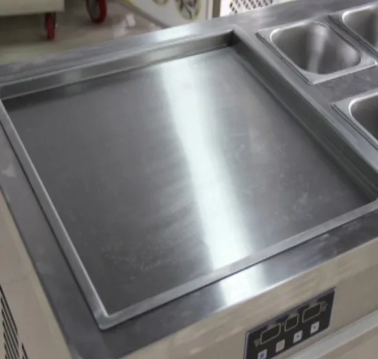 Advanced Cold Storage Fried Ice Cream Roll Machine with Refrigerated Barrels