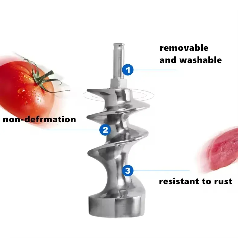Professional Commercial Meat Grinder with Stainless Steel Housing and Auto Control