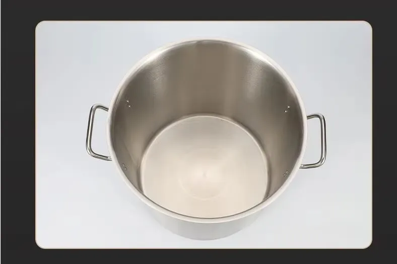 12L Custom 6L~225L Multi Sizes Stainless Steel Stock Pot High Pot Cookware Large Cooking Pot for Home Restaurant Soup Barrel