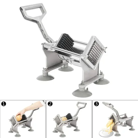 Manual French Fry Cutter and Potato Chipper for Perfectly Cut Fries