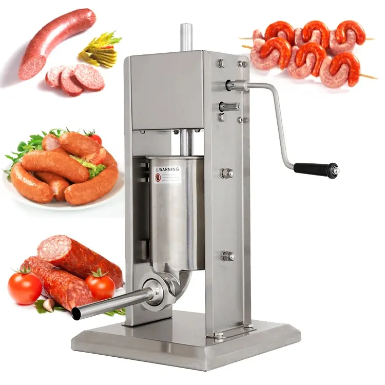 High-Quality 2L Stainless Steel Sausage Stuffer for Easy Meat Processing