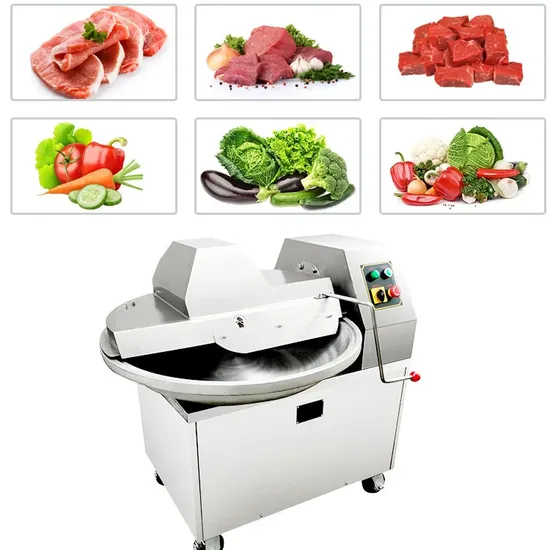 Heavy-Duty Commercial Stainless Steel Meat Bowl Cutter Machine