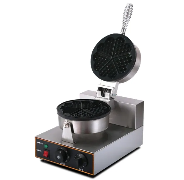 Hf-X5 Five Heart Stainless Steel Electric One Plate Waffle Maker with CE