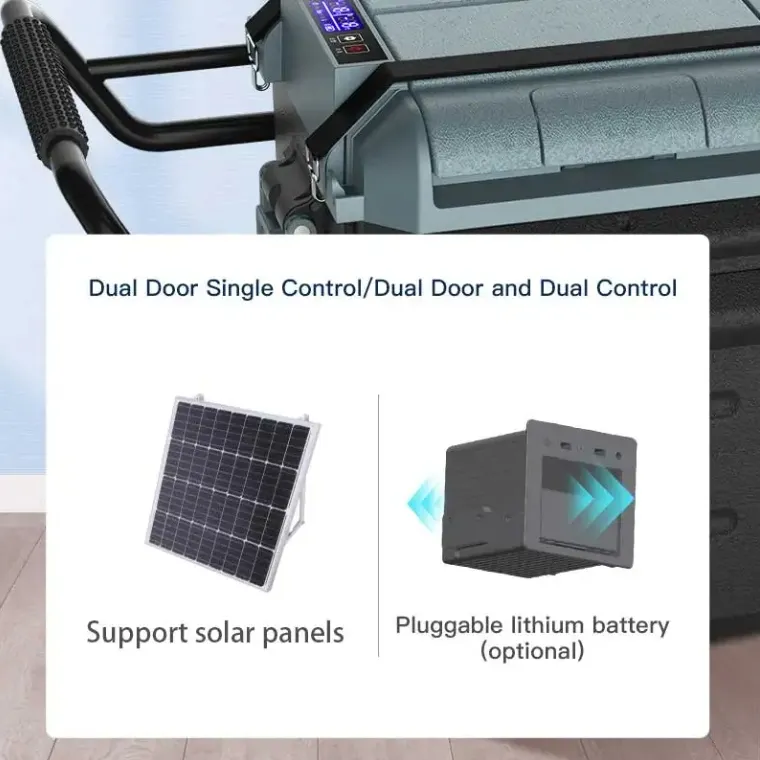 Hot Selling Te55 Series Waycool Single Control Car Fridge AC12~24V Low Power Compressor for Outdoor Camping Cars Made of Plastic