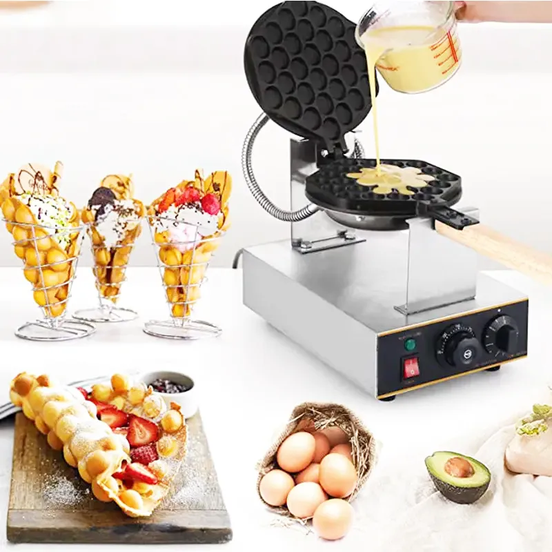 Food Truck Food Machinery Bubble Waffle Maker with Factory