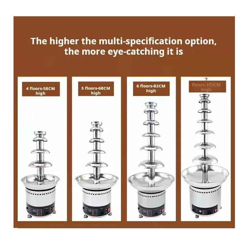Stainless Steel Chocolate Fountain Catering Equipment (CT-1204)