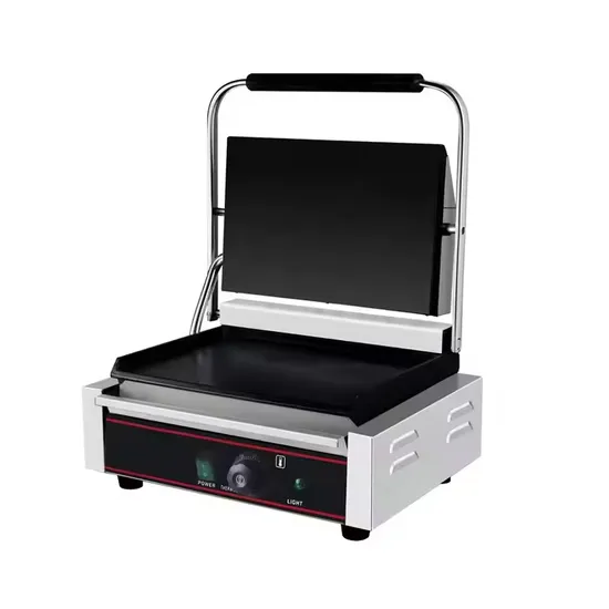Premium Stainless Steel Electric Panini Maker for Restaurants