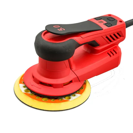 Random Orbit Sander 5" 6 Variable Speed Electric Orbital Sander with 2 Polishing Buffing Pads and 12 Sanding Disc