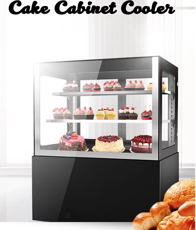 High-End Cake Display Fridge for Upscale Bakeries and Coffee