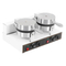 Commercial Waffle Maker Double Heads Waffle Machine Non-Stick Round Waffle Maker Professional Crispy Machine