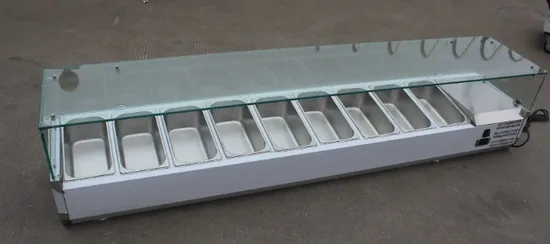 Restaurant Table-Top Pizza Display Refrigerator Pizza Salad Bar Undercounter Display Refrigerator