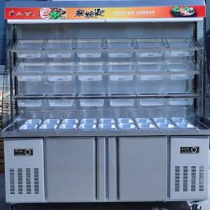 Dual Temperature Commercial Refrigerator Freezer for Fresh Food Display