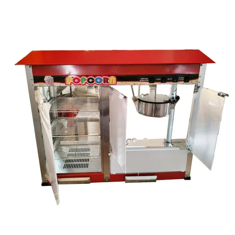 Popcorn Machine Commercial Fully Automatic Free Pot Night Market Stall with Warmer