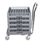 64-Compartment Plastic Tray Plate Washing Rack for Commercial Dishwasher