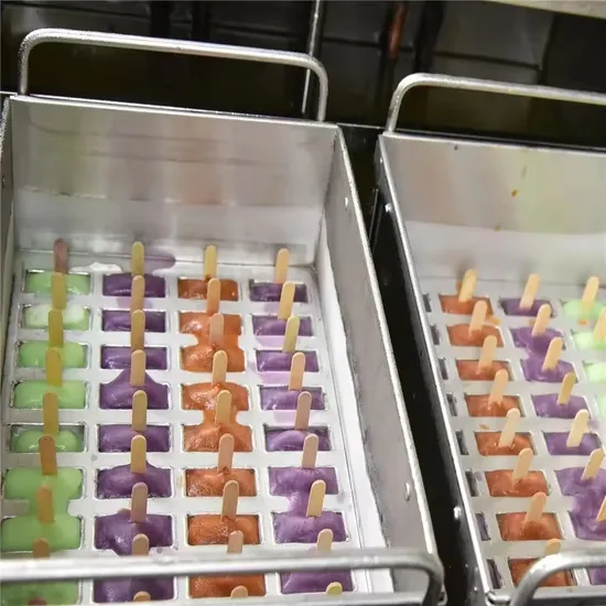 Commercial Snack Maker 40 Cavities Stainless Steel 75ml Popsicle Mold Ice Lolly Maker Ice Cream Mold for Juicer Machine