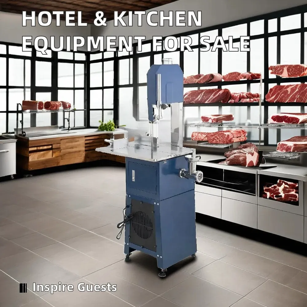 CT-BS250 Commercial Vertical Meat Bone Saw Machine with Meat Grinder