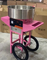 Professional Pink Cotton Candy Machine with Wheels for Hot Sale