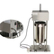 3L Stainless Steel Manual Churros Maker with Nozzle Attachments for Commercial Use