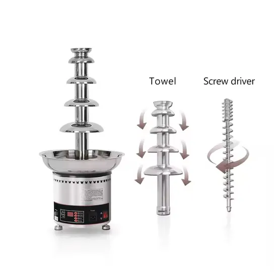 Stainless Steel Electric Chocolate Fountain Machine (CT-1205)