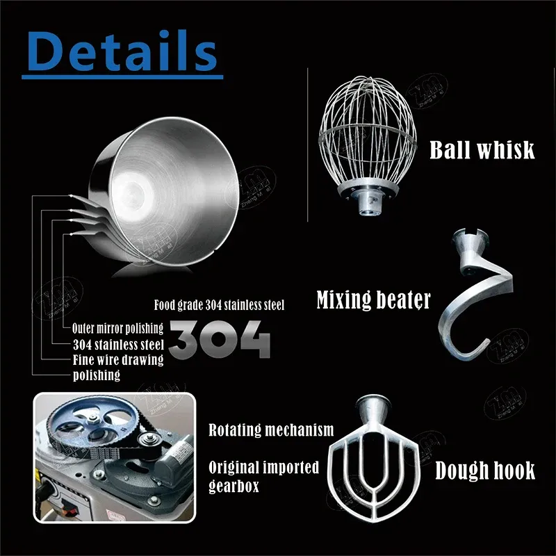 Commercial 40L Electric Dough Mixer for Food Mixing