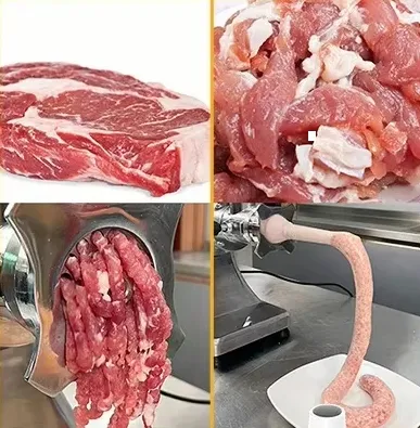 Stainless Steel Fully Automatic Commercial Meat Grinder for Heavy-Duty Use