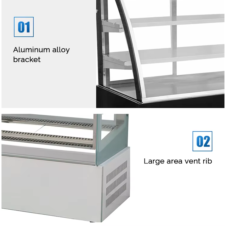 High-End Cake Display Fridge for Upscale Bakeries and Coffee