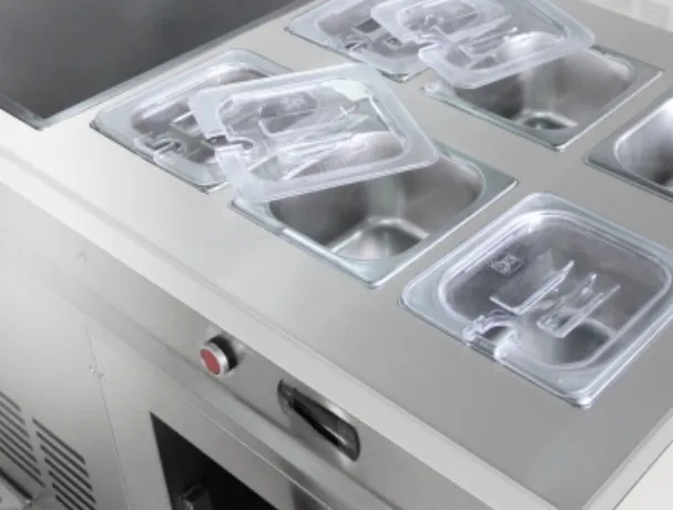 Advanced Cold Storage Fried Ice Cream Roll Machine with Refrigerated Barrels
