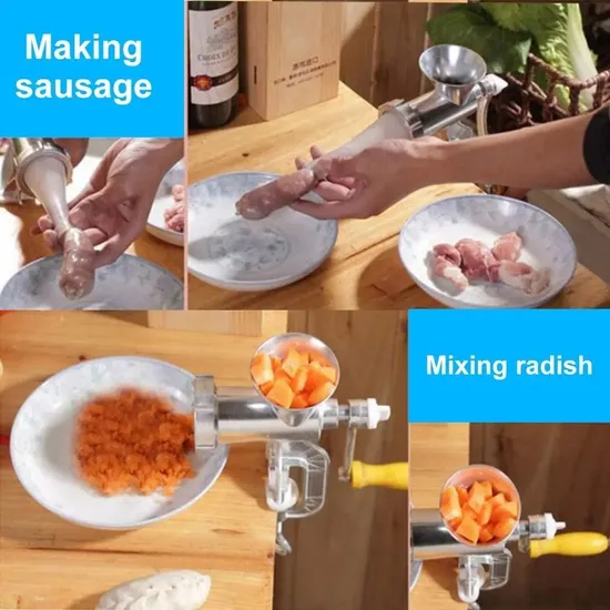 Premium Manual Meat Grinder for Home Cooking and Sausage Making