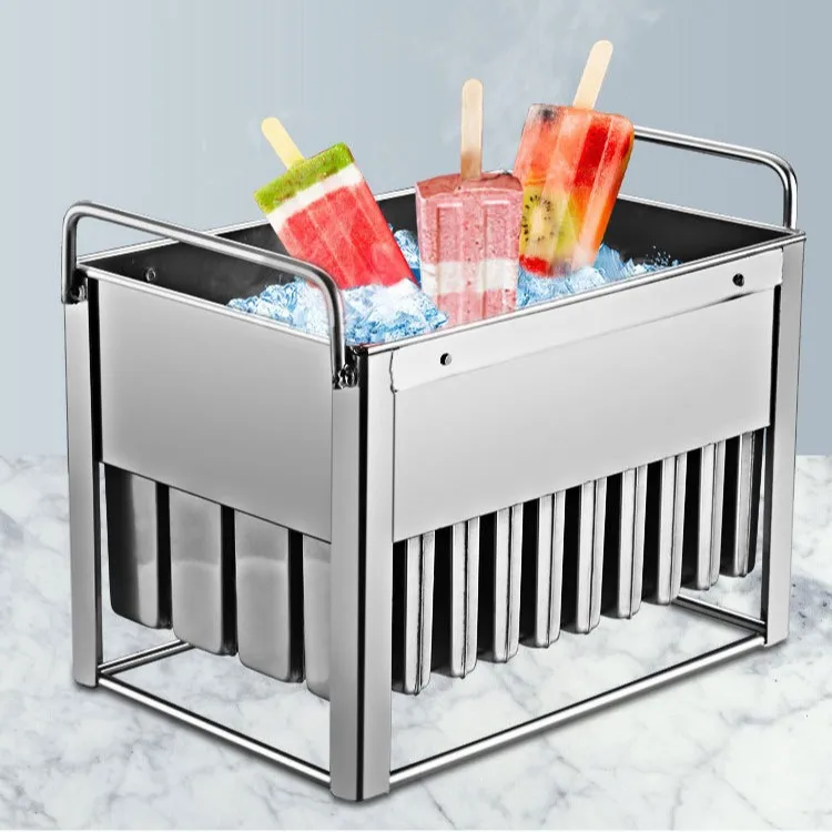 Commercial Customized 304 Stainless Steel Ice Cream Popsicle Mold with 30 Mold