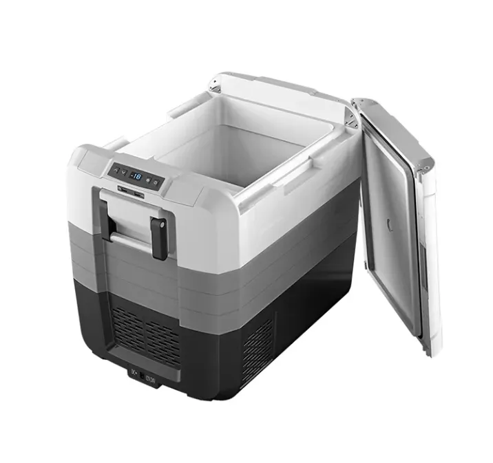 Factory Direct 65L Vehicle and Home Use Car Refrigerator Portable Camping Car Freezer with Detachable Battery
