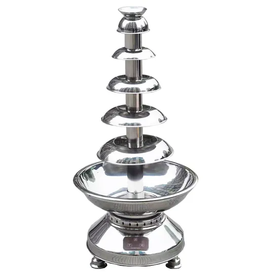 6 Tiers Stainless Steel Touch Screen Commercial Chocolate Fountain (CT-1003)