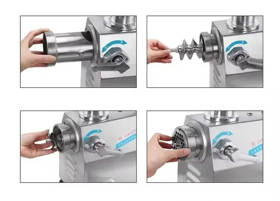 Professional Commercial Meat Grinder with Stainless Steel Housing and Auto Control