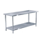 Restaurant Stainless Steel Double Layer Working Table Without Back