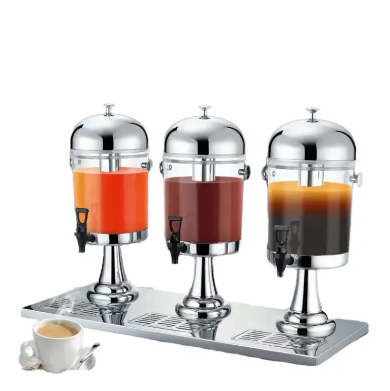 Durable Stainless Steel Cold Beverage Machine with Three Tanks