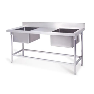Kitchen Stainless Steel Wash Two Basin Sink