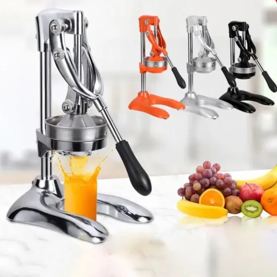 Citrus Press Juicer Manual Lemon Squeezer Stainless Steel Orange Fruit Fast Juicer with Cast Iron Body