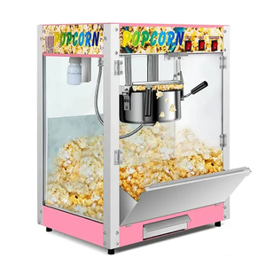 Multi Functional Practical Commercial Electric Popcorn Machine Stainless Steel Popcorn Machine Efficient Automatic Heating Popcorn Vending Machine