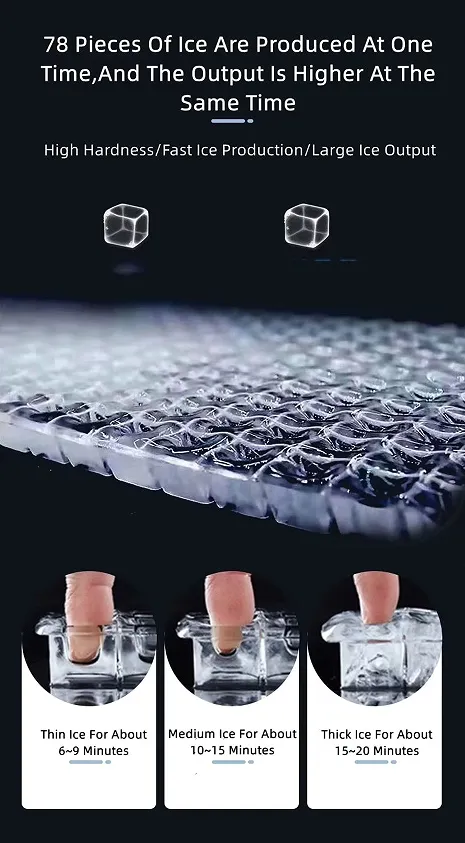 Commercial Grade Ice Maker Machine for Restaurants and Bars