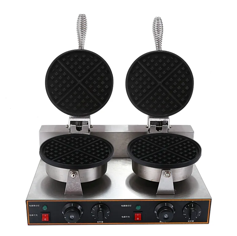 Hf-X5-2 Electric Stainless Steel Two Plate Waffle Maker Machine with CE