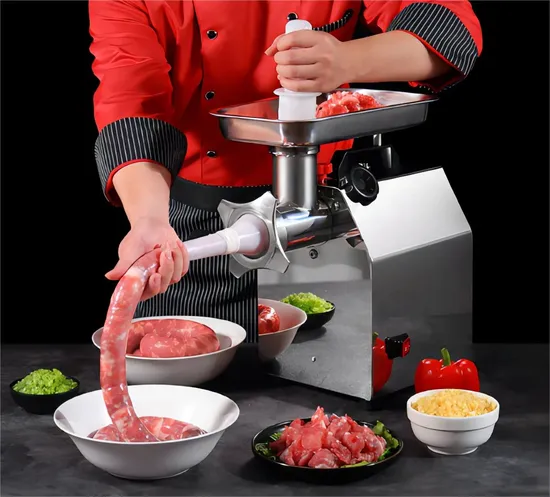 Table Top Stainless Steel Grinder Meat Type Electric Butcher Grinder